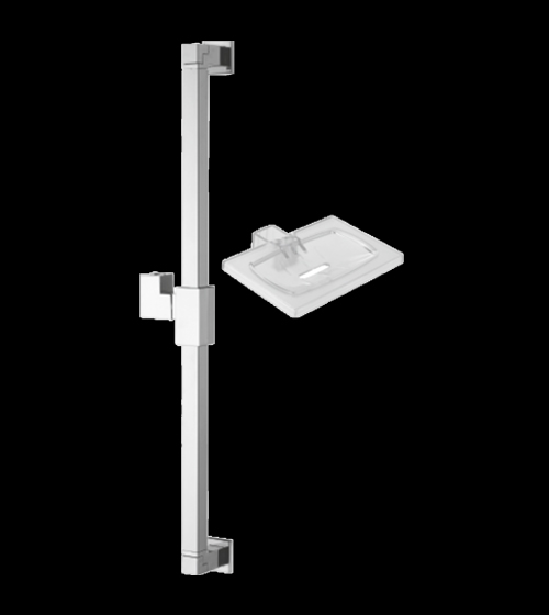 ABS Shower Rail with Soap Dish – Aquant India