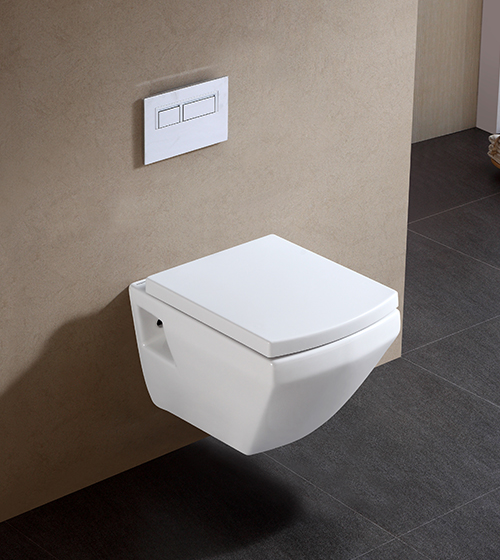 Wall-Hung Toilet with PP Seat Cover – Aquant India