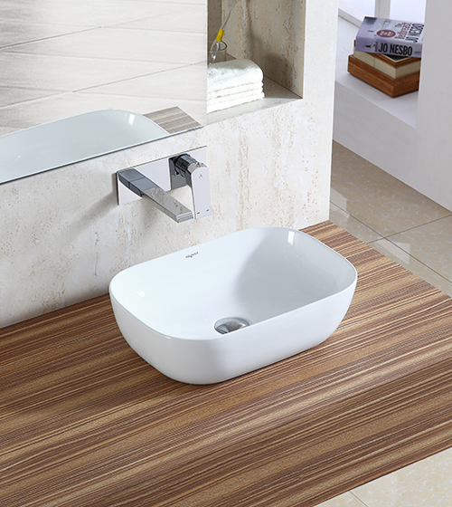 Ceramic Table-Mounted Wash Basin – Aquant India