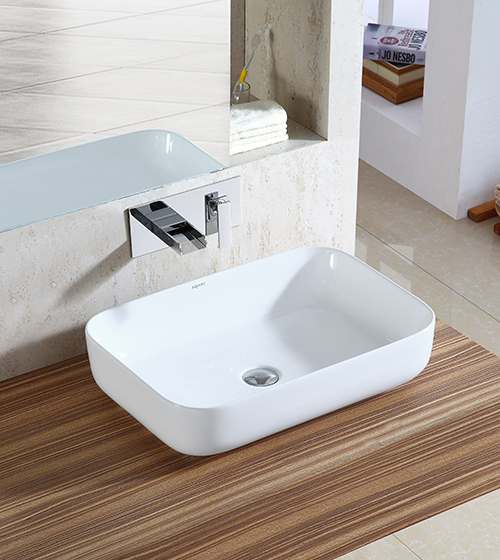 Ceramic Table-Mounted Wash Basin – Aquant India