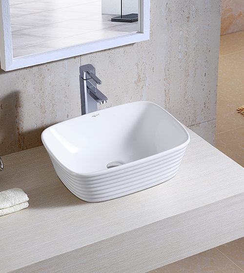 Ceramic Table-Mounted Wash Basin – Aquant India