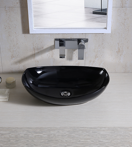 Aquant Black Ceramic Wash Basin