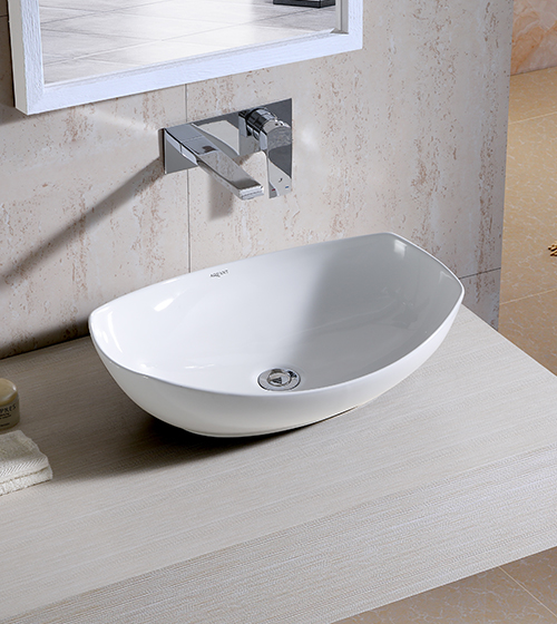 Ceramic Table-Mounted Wash Basin – Aquant India