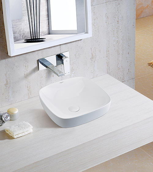 Ceramic Table-Mounted/Drop-In Semi-Counter Wash Basin – Aquant India