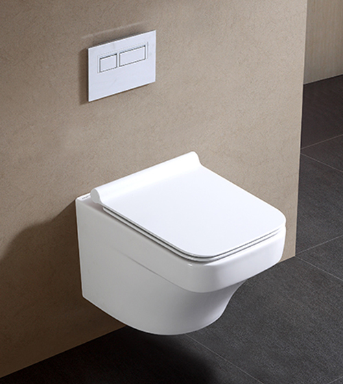 Rimless Wall-Hung Toilet with Slim UF Seat Cover – Aquant India