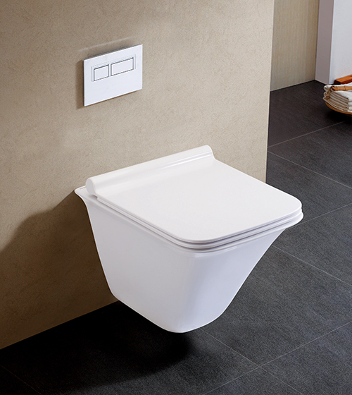 Rimless Wall-Hung Toilet with Slim UF Seat Cover – Aquant India