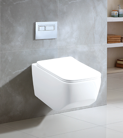 Rimless Wall-Hung Toilet with Slim UF Seat Cover – Aquant India