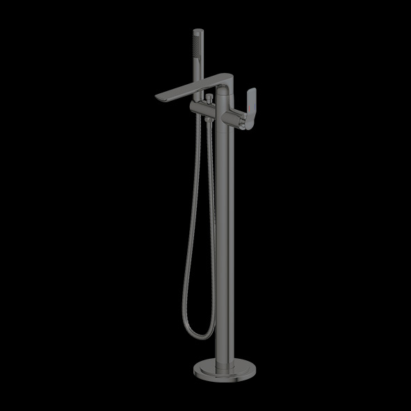 Graphite Grey Free Standing Bath Mixer with Hand Shower – Aquant India
