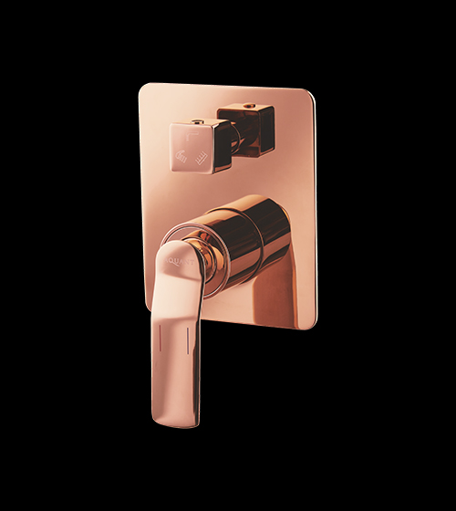 Rose Gold Single Lever Diverter with Concealed Body (Three Outlets)(15mm Inlet) – Aquant India