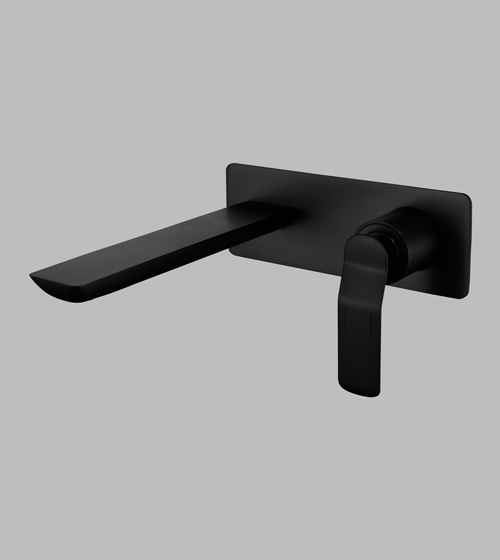 Basin Mixer - Wall-Mounted (Matt Black) – Aquant India