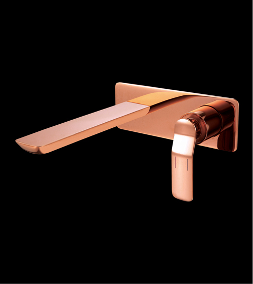 Basin Mixer - Wall-Mounted (Rose Gold) – Aquant India