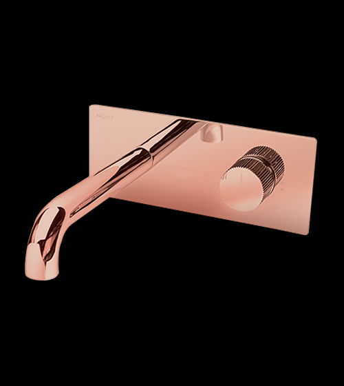 Basin Mixer – Wall-Mounted (Rose Gold) – Aquant India