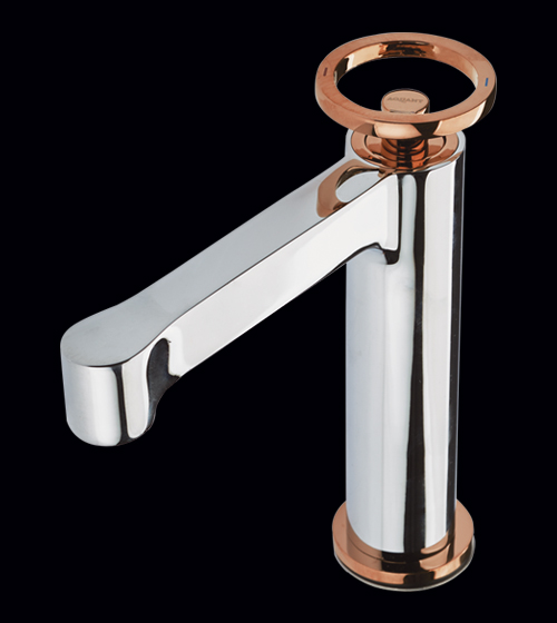 Basin Mixer - Short Body (Rose Gold + Chrome) – Aquant India