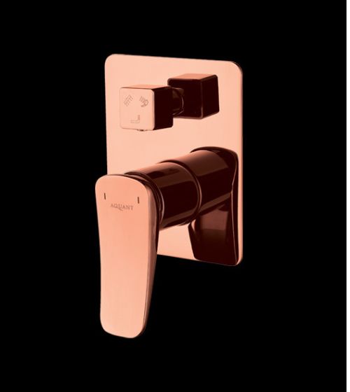 Rose Gold Single Lever Diverter with Concealed Body (ThreeOutlets)(15mm Inlet) – Aquant India