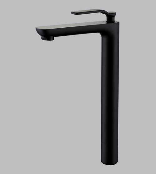 Basin Tall Pillar Tap (Matt Black) – Aquant India