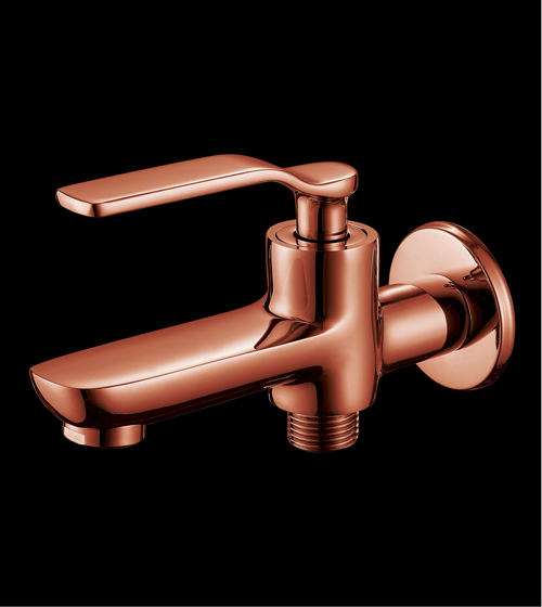 Brass 2-Way Bib Tap (Rose Gold) – Aquant India