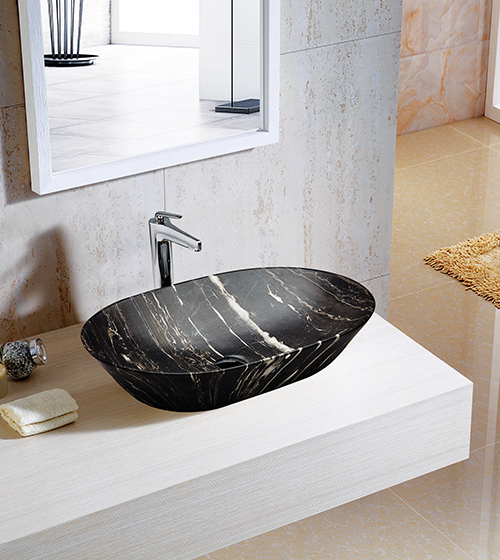 Aquant Marble Finish Ceramic Wash Basin