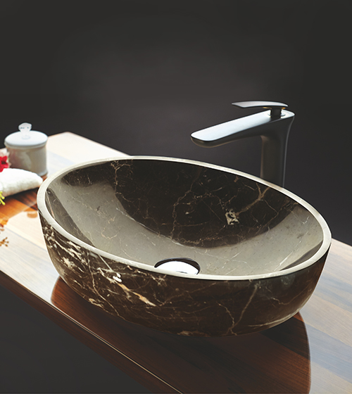 Elte Emperador - Dark Emperador Marble Basin – Aquant India