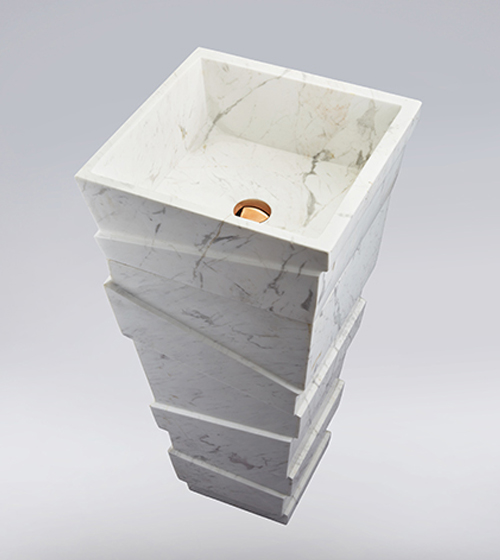 Keyon Snow - Staturario Marble Pedestal Basin – Aquant India