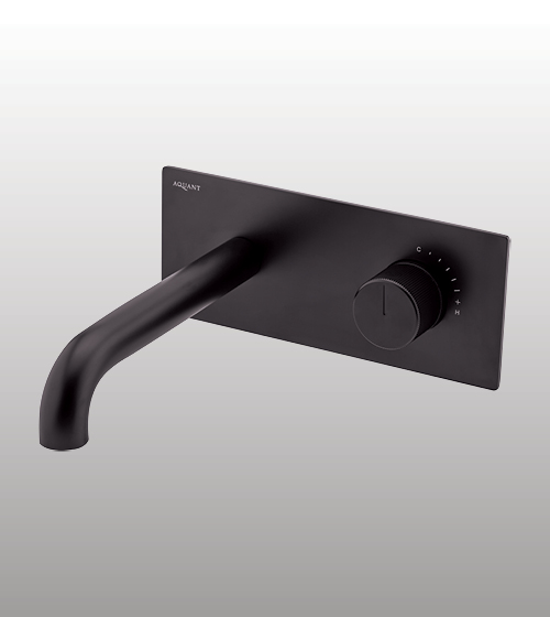 Basin Mixer – Wall-Mounted (Matt Black) – Aquant India