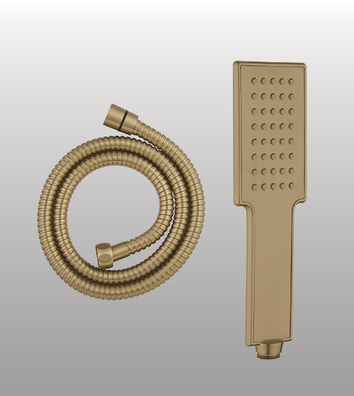 Brass Hand Shower Powder Flow With 1.5 Mtr Flexible Hose – Aquant India
