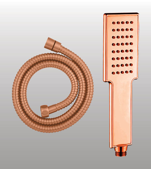Brass Hand Shower Powder Flow With 1.5 Mtr Flexible Hose – Aquant India