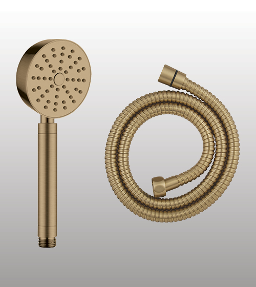 Brass Hand Shower Powder Flow With 1.5 mtr Flexible Hose – Aquant India