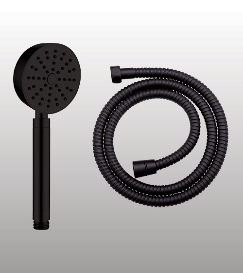 Brass Hand Shower Powder Flow With 1.5 mtr Flexible Hose  – Aquant India