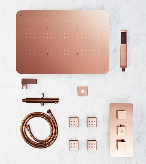 Complete Shower Set (Rose Gold) – Aquant India