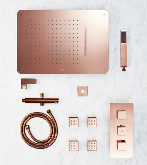 Complete Shower Set (Rose Gold) – Aquant India