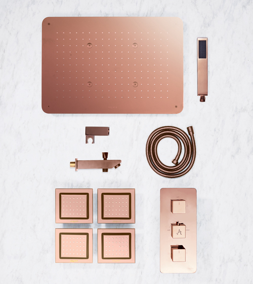 Complete Shower Set (Rose Gold) – Aquant India