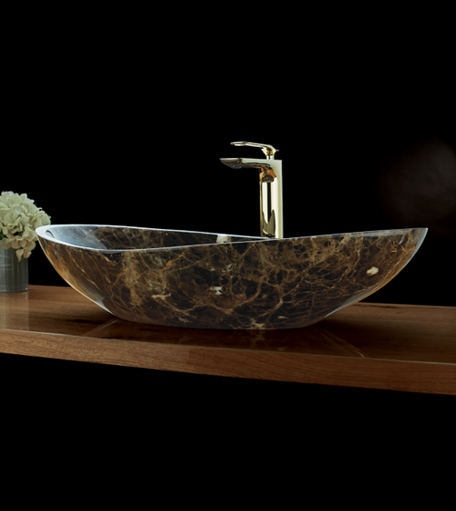 Aura Emperador - Dark Emperador Marble Basin – Aquant India