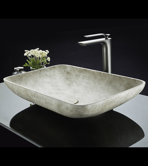 Concrete Wash Basin - Beige – Aquant India