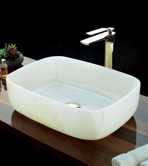 Vector Bianca - White Onyx Basin – Aquant India