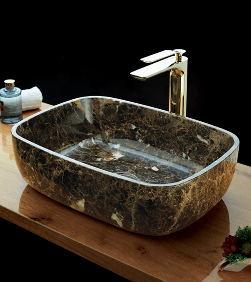 Vector Emperador - Dark Emperador Marble Basin – Aquant India